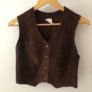 1970’s fitted leather vest